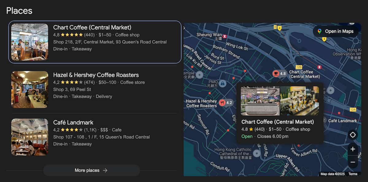 Google Business Profile例子